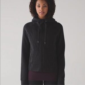 Lululemon fleece be true black jacket Size 4